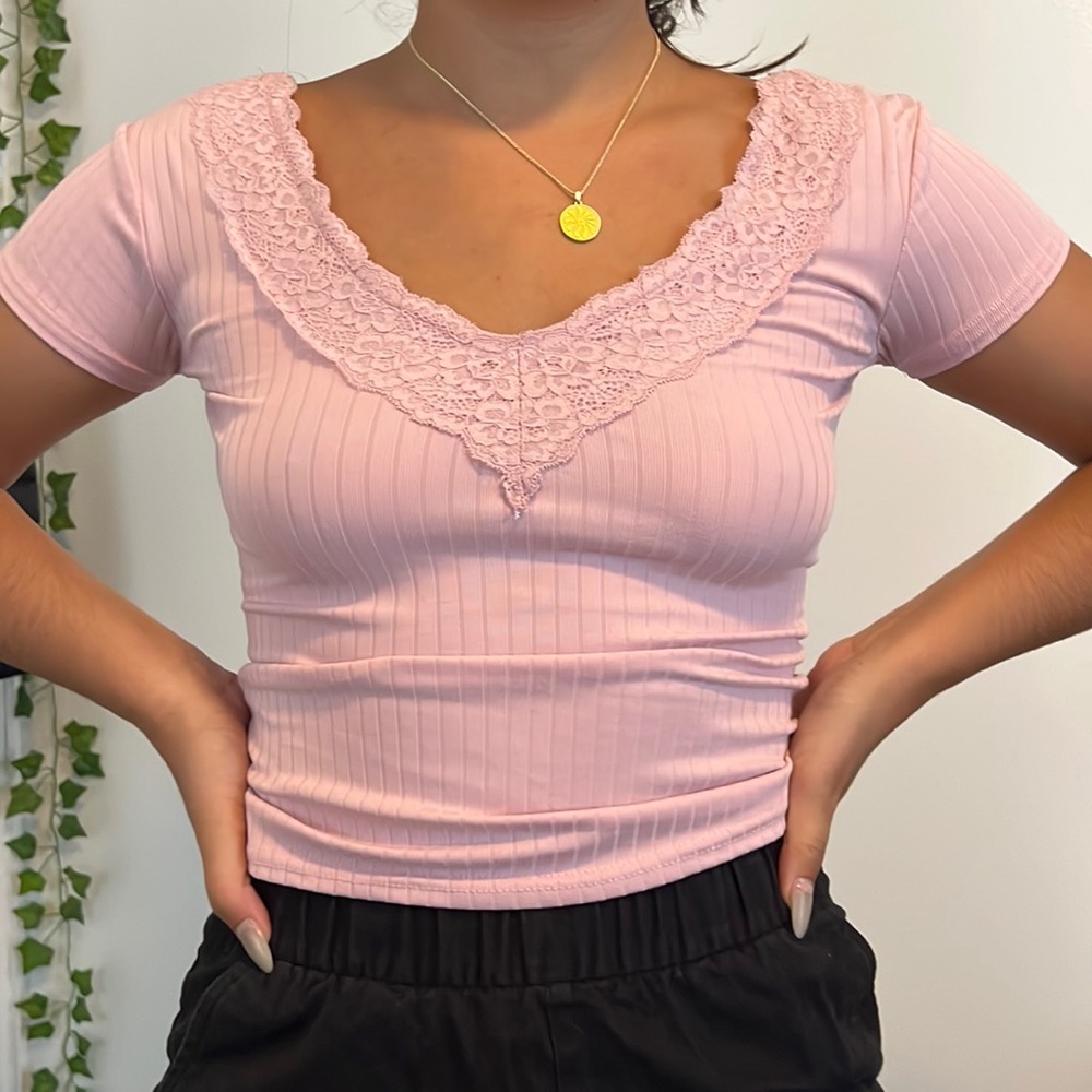 cute pink tee